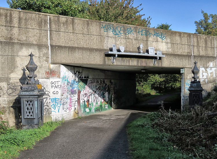 An underpass cycle route in York