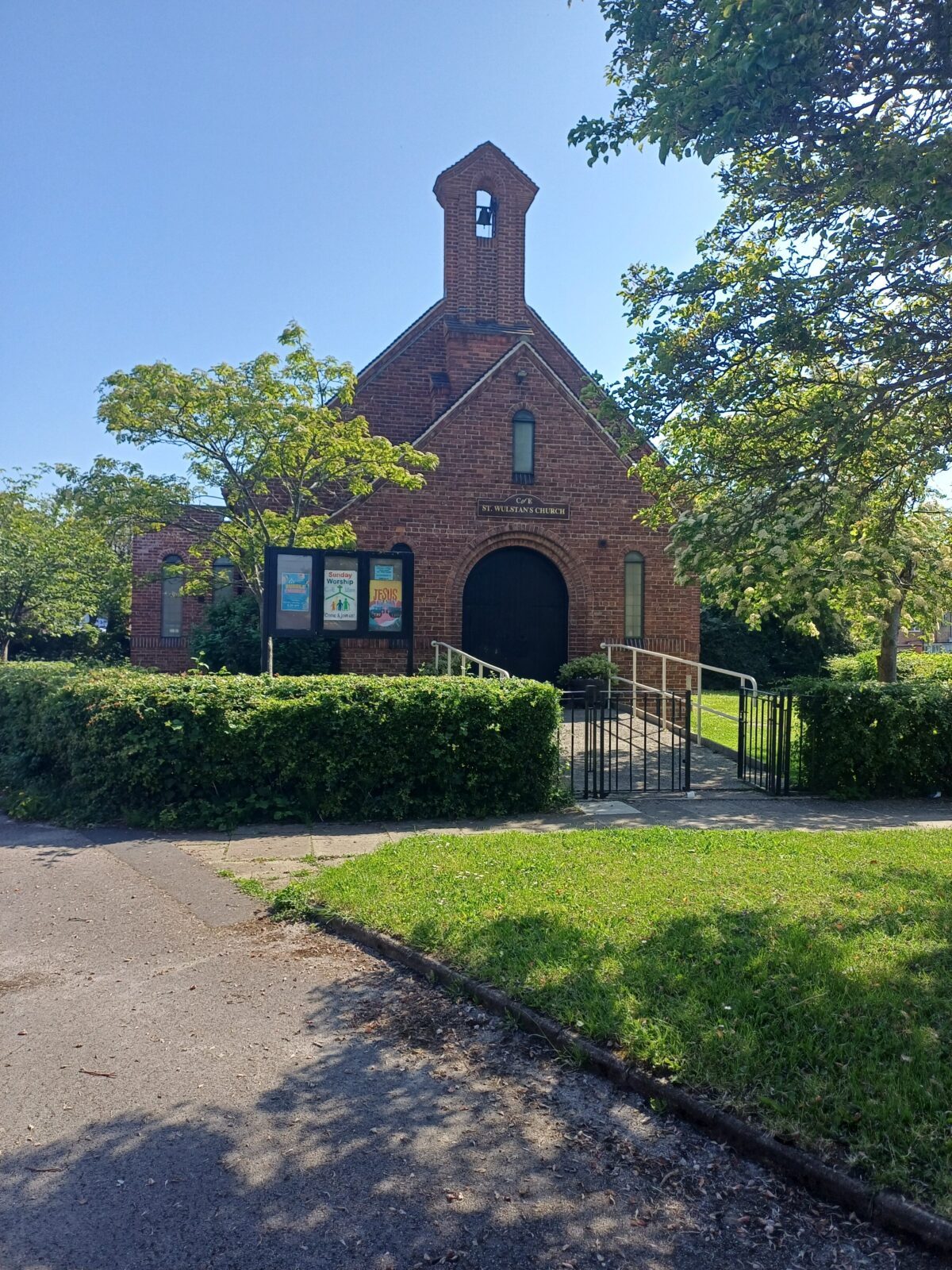 The entrance way to St Wulstan's Church in Heworth